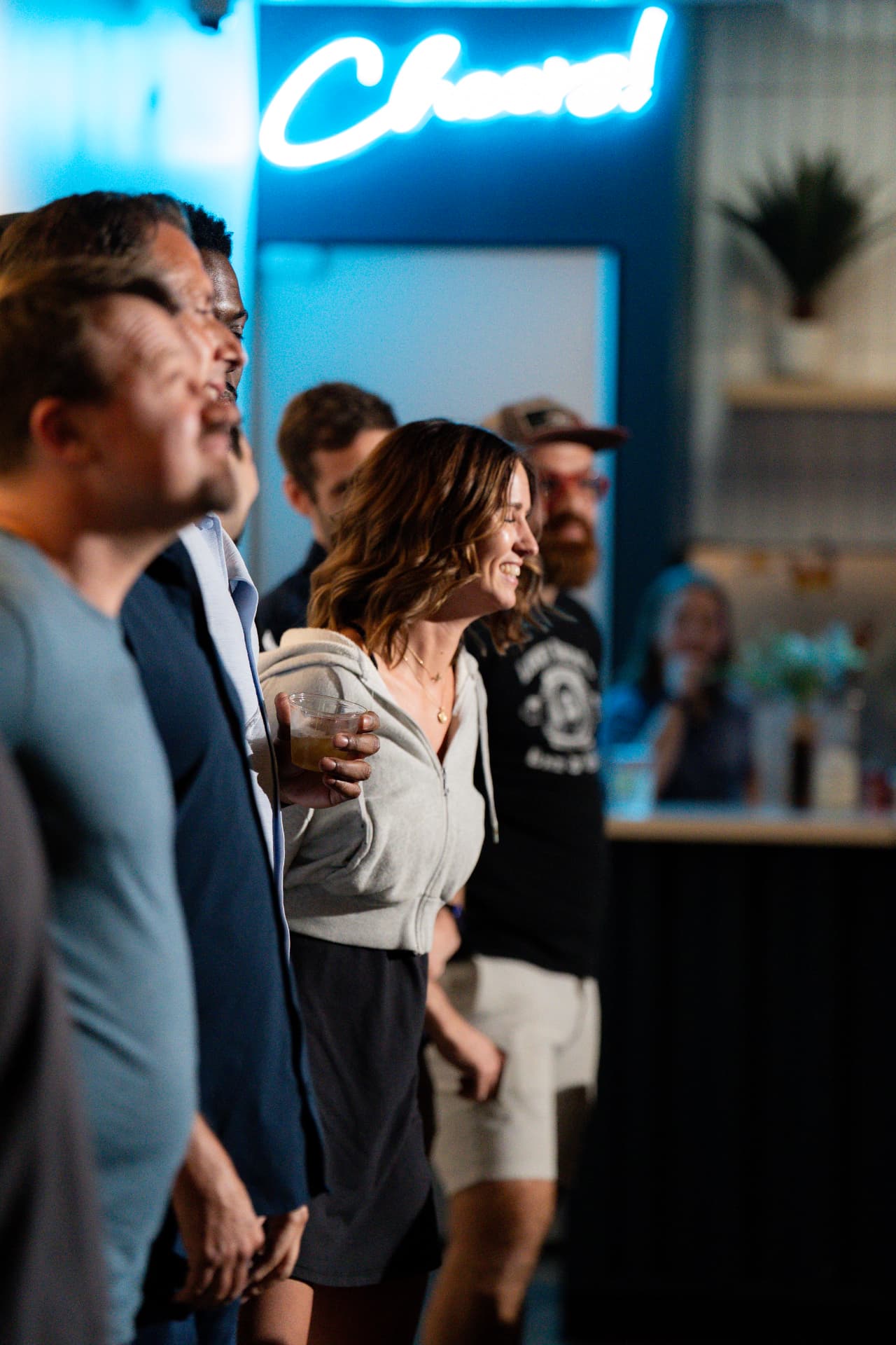 Audience cracking up during the show