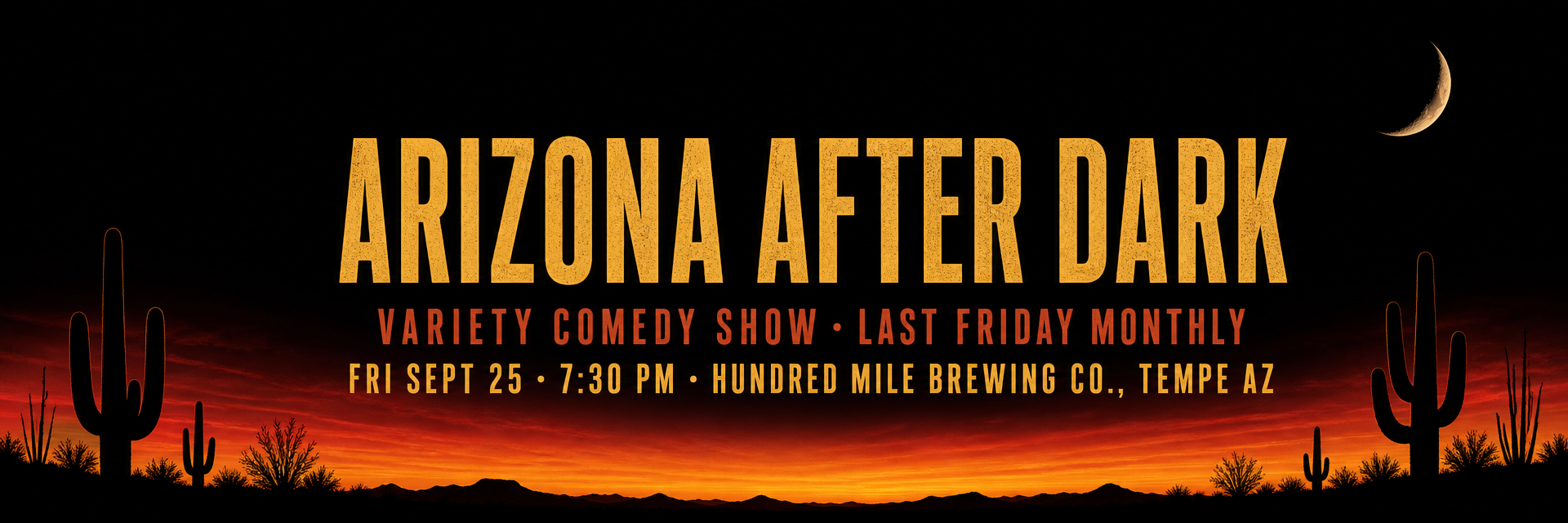 Wide banner — Arizona After Dark September 25 show