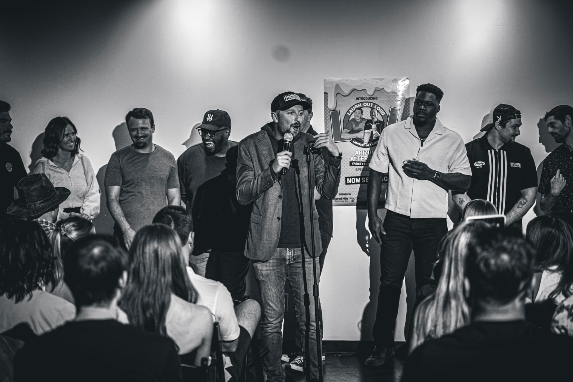 Full lineup on stage for the finale
