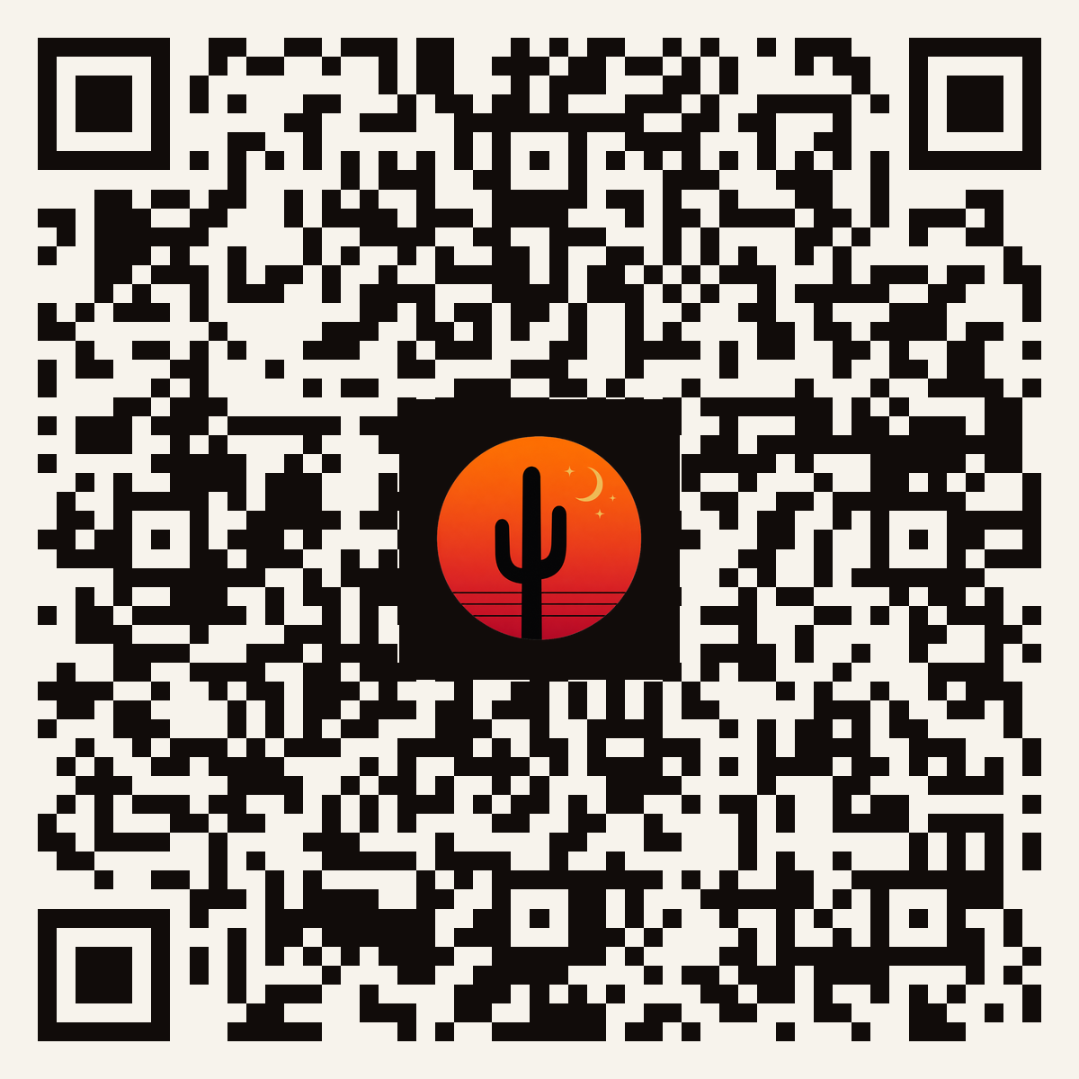 QR code linking to Arizona After Dark ticket checkout